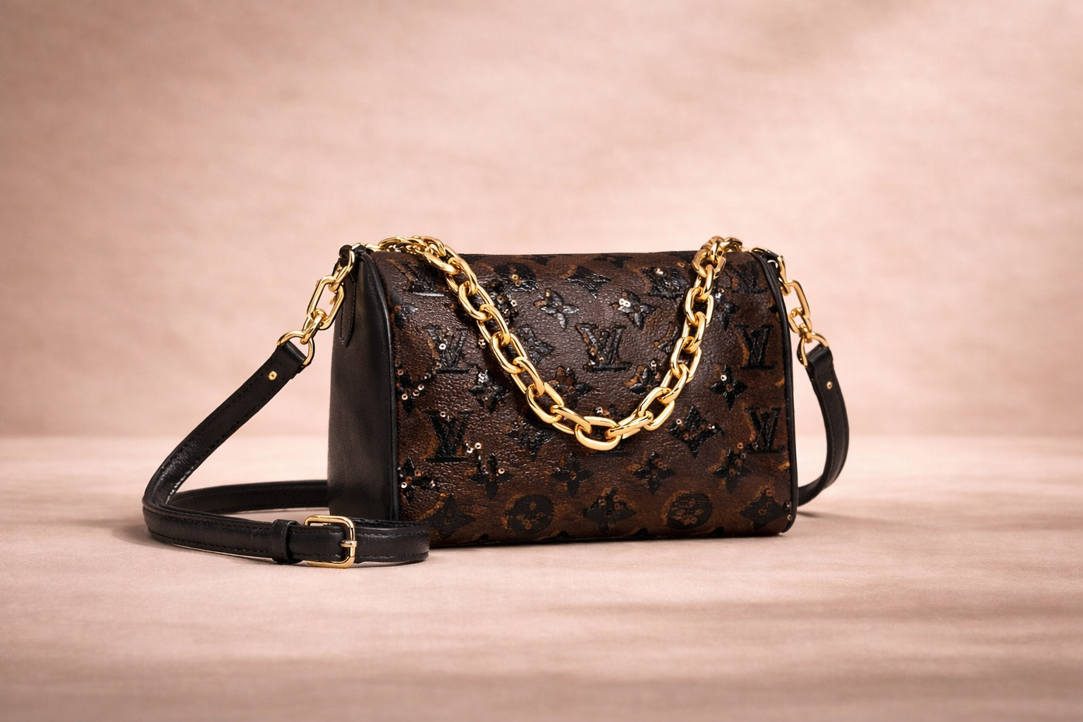 The Noire Lumière Mini Duffle | Bucket Bag