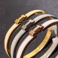 Classic H-Slim Enamel Bangle