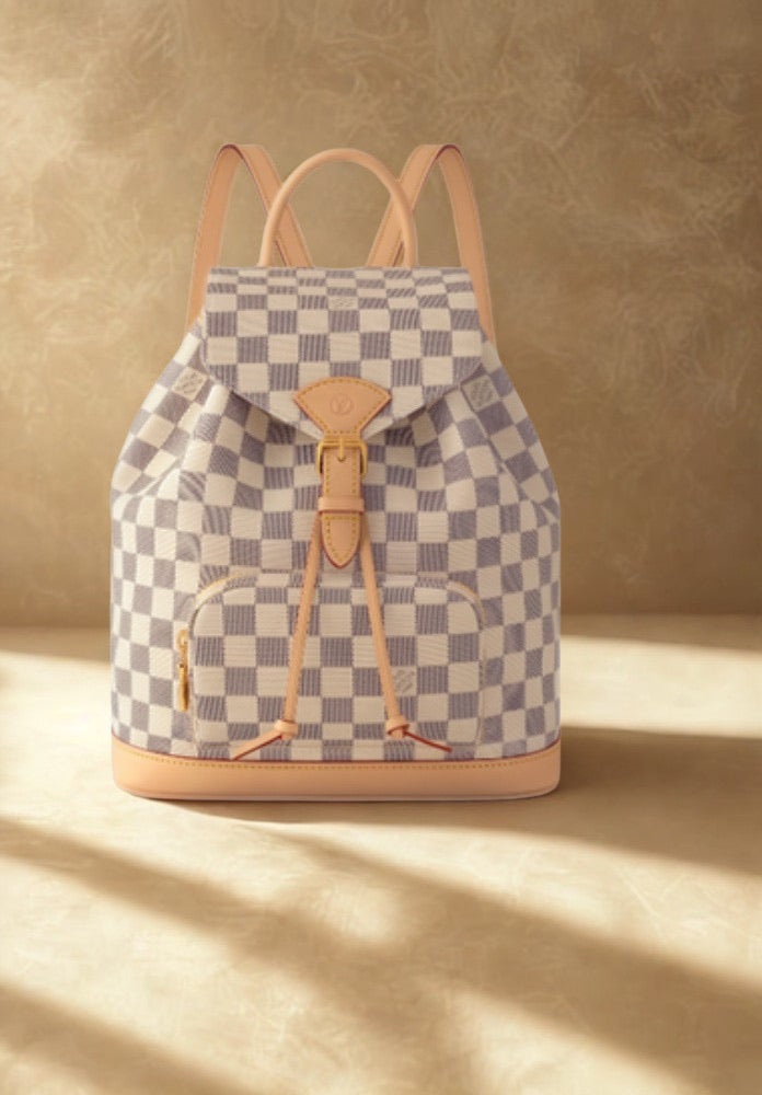 The Ivory Check Backpack