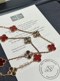 The Icon Clover Long (red & gold)