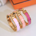 The Classic H Enamel Bangle (pinks)