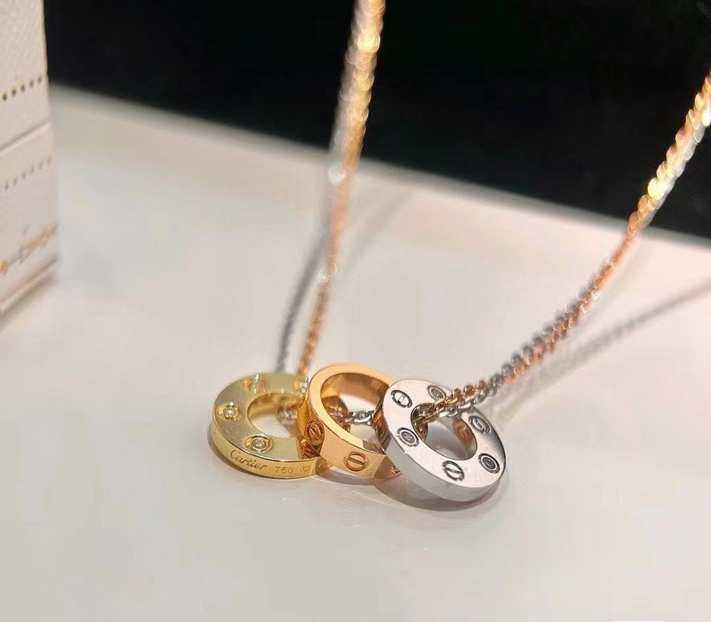 The Tri-Tone Love Necklace