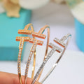 The Pavé T Bracelet