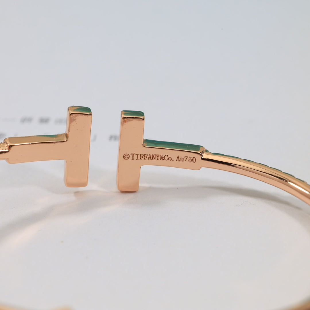 The Pavé T Bracelet